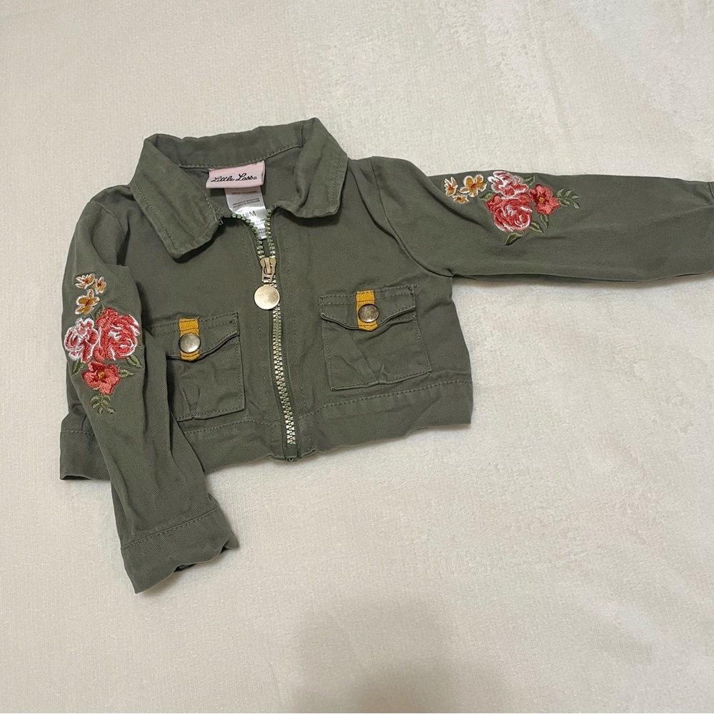 Little Lass Floral Army Jacket 18 Months